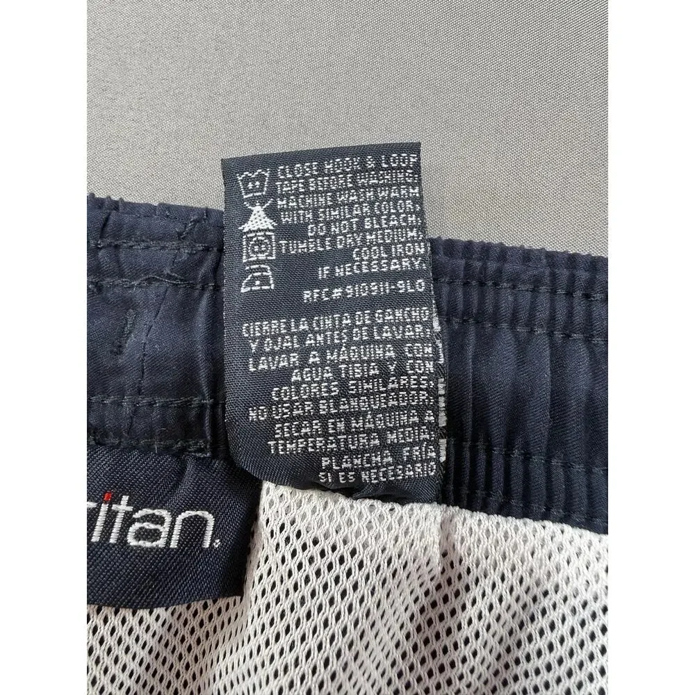 Puritan Men’s 3X Navy Blue Swim Trunks Floral Graphic Beach Board Shorts